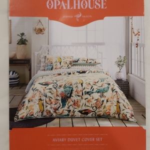 Opal house aviary duvet set NWT